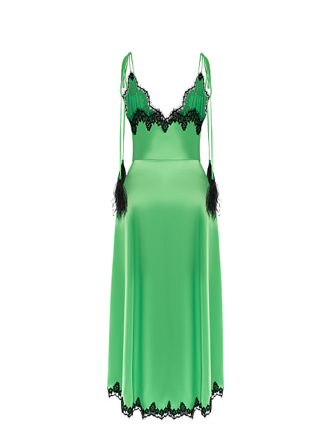 Платье-миди с кружевом, 2