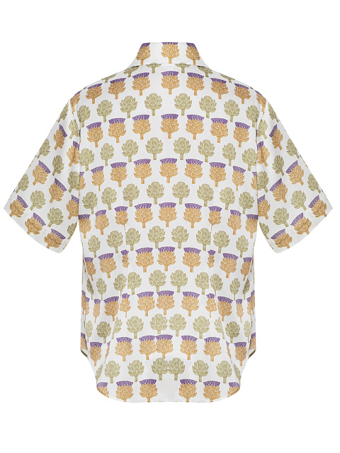 Молочная рубашка с принтом, 3