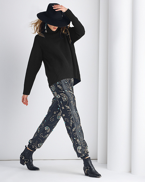 Темно-серый кашемировый свитер с воротом, 3 Темно-серый кашемировый свитер с воротом, 3