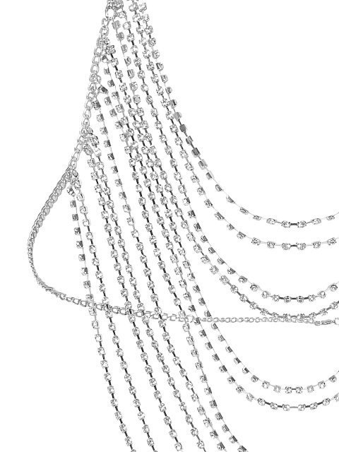 Топ из каскада серебристых страз, 3