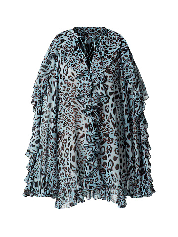 Леопардовое платье-мини, 1