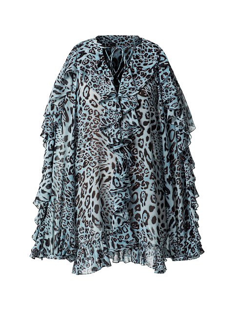 Леопардовое платье-мини, 1