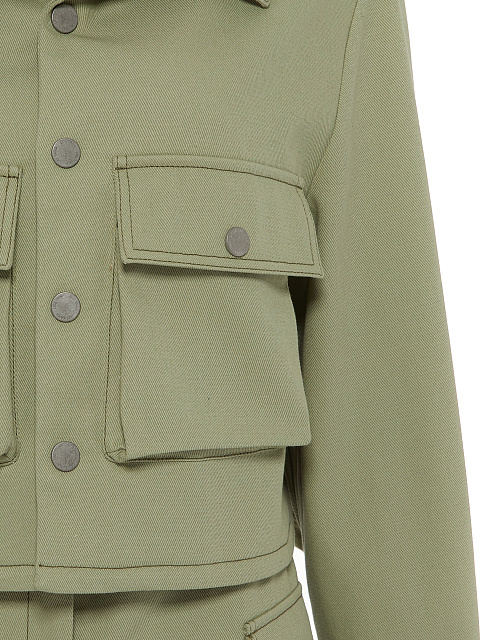 Зеленый костюм-сафари из денима, 3