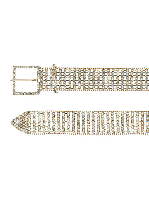 Золотистый ремень со стразами, 2