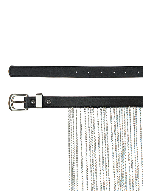 Черный ремень с цепочками, 4
