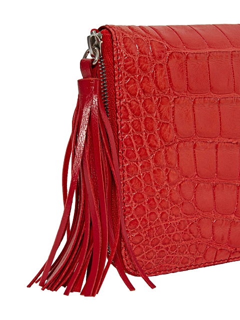 Красный кошелек из кожи крокодила, 5