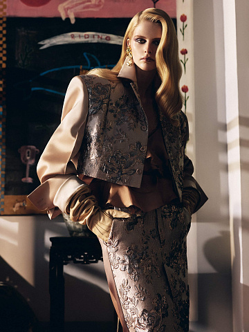 Костюм из дюшеса и парчи, 2