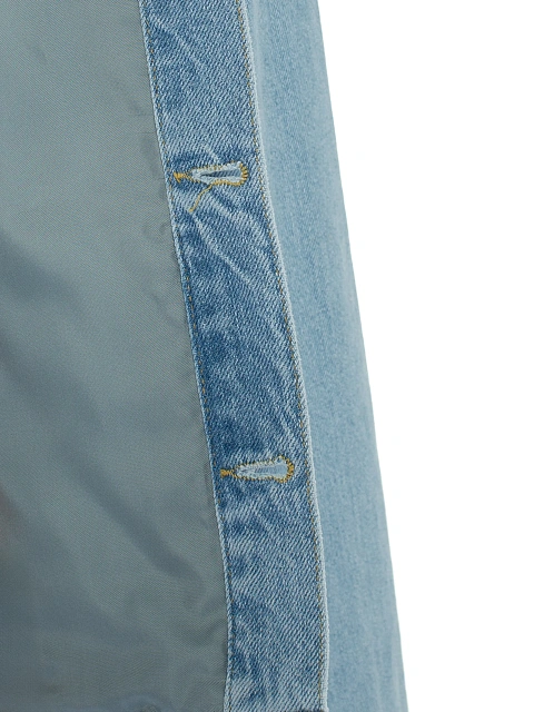 Голубая джинсовая куртка с вышивкой на спине, 6