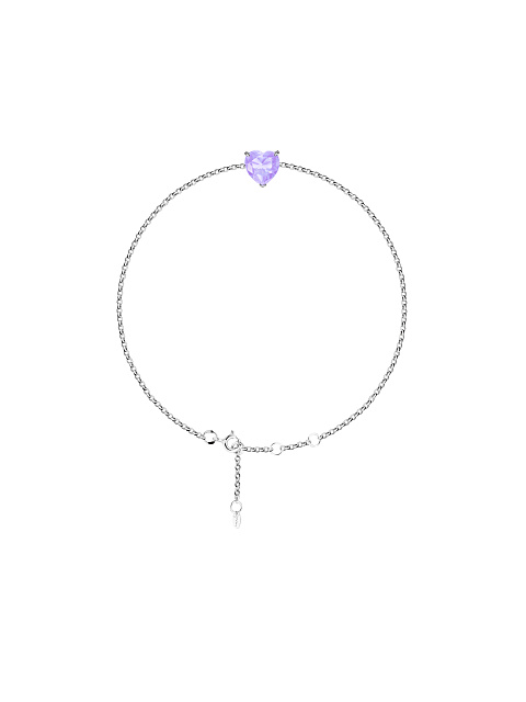 Браслет из серебра с фианитом, 1