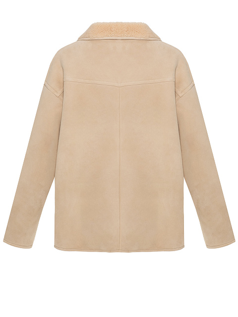 Светло-бежевая дубленка из овчины, 2 Светло-бежевая дубленка из овчины, 2