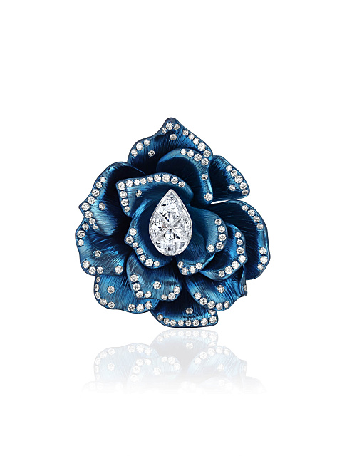 Кольцо из титана с бриллиантами, 3