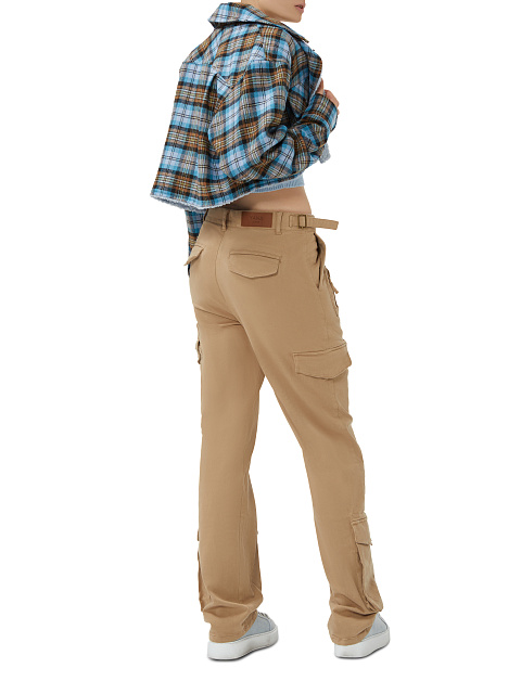 Синяя рубашка в клетку с подкладкой из искусственного меха, 7 Синяя рубашка в клетку с подкладкой из искусственного меха, 7