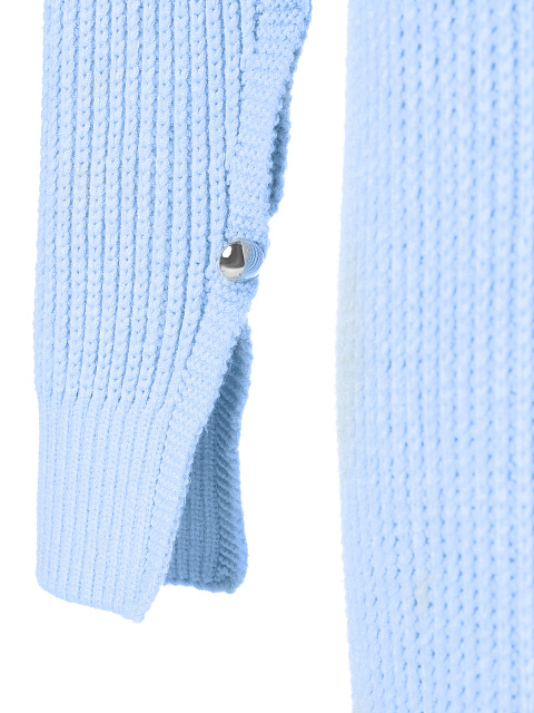 Голубое платье-миди крупной вязки, 3 Голубое платье-миди крупной вязки, 3