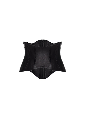 Черный кожаный корсет, 2