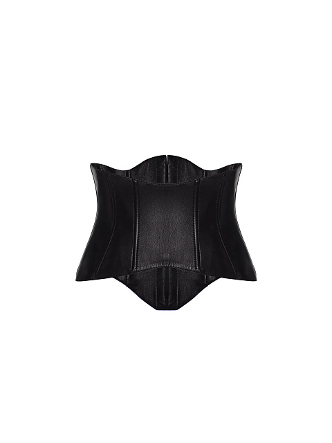 Черный кожаный корсет, 2