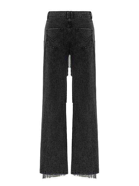 Джинсы с бахромой из бисера, 3