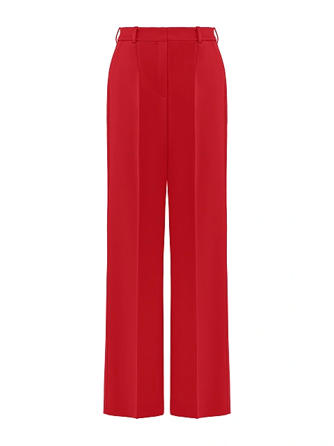 Красный костюм-тройка из шерсти, 5