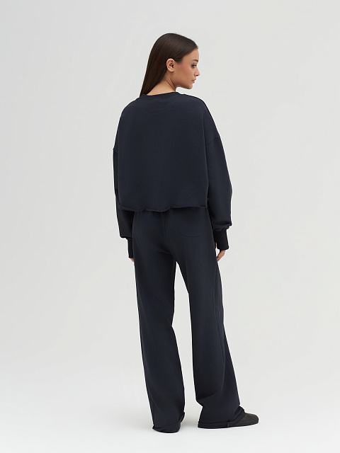 Черно-серый трикотажный костюм Bad Girls Club с салатовой вышивкой, 7