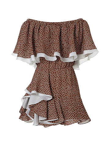 Платье-мини из шифона, 1