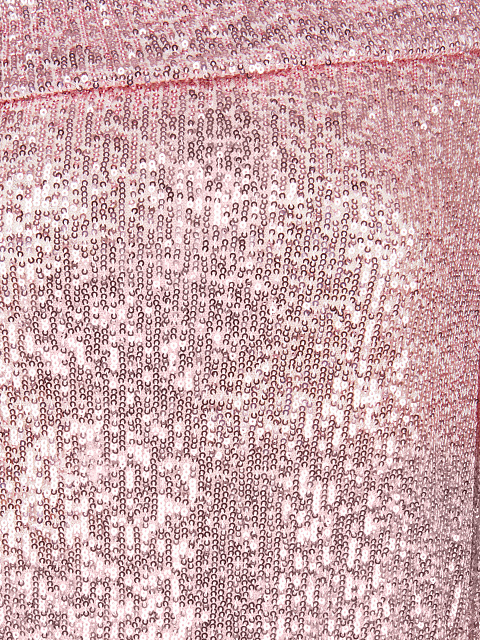 Розовое платье-миди с пайетками и открытым плечом, 3