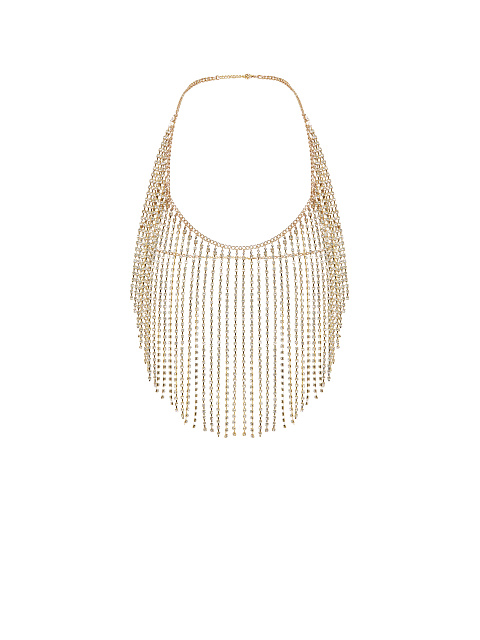 Топ из золотистых цепочек со стразами, 1 Топ из золотистых цепочек со стразами, 1