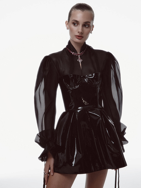 Колье со съемным кулоном из белого золота с рубинами и бриллиантами, 6 Колье со съемным кулоном из белого золота с рубинами и бриллиантами, 6