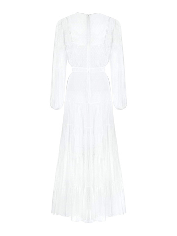 Белое шифоновое платье-макси, 2