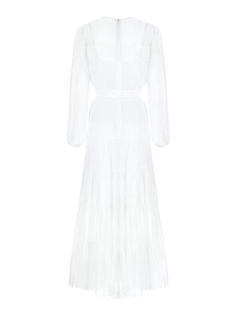 Белое шифоновое платье-макси, 2