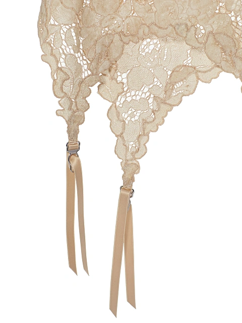 Бежевая майка из кружева с фигурным низом, 3 Бежевая майка из кружева с фигурным низом, 3