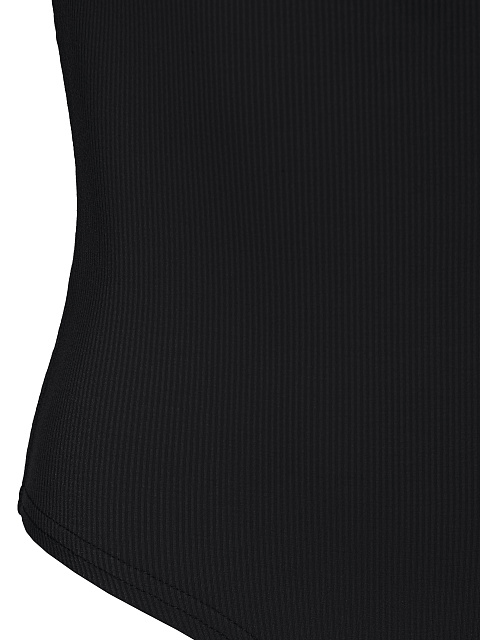 Черное трикотажное боди-майка, 3 Черное трикотажное боди-майка, 3