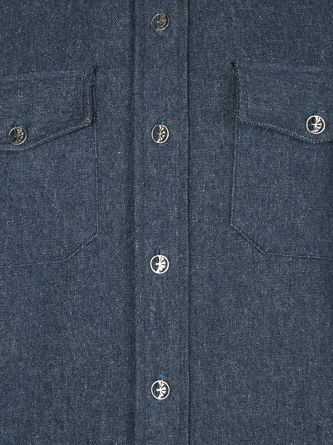 Синее платье-рубашка из денима, 3