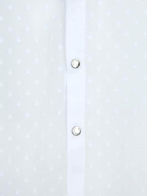 Белая блузка из шелкового шифона в горошек, 3 Белая блузка из шелкового шифона в горошек, 3