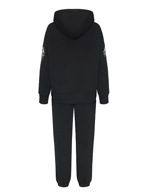 Черный костюм с драконами на рукавах, 2