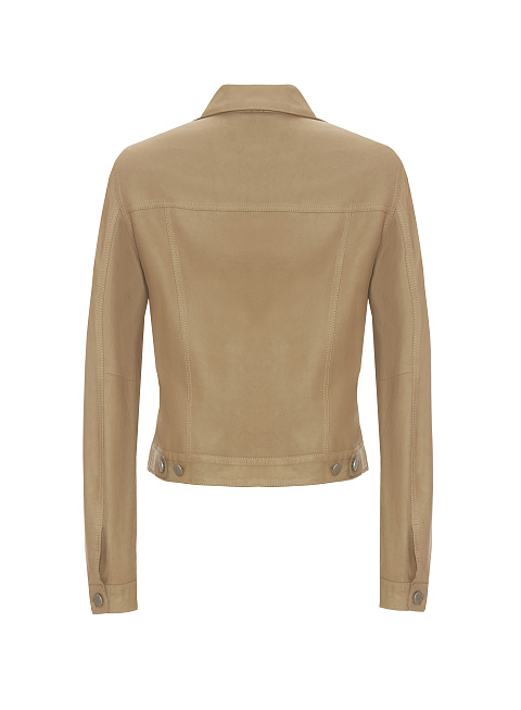 Бежевая замшевая куртка, 2 Бежевая замшевая куртка, 2