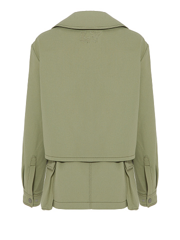 Зеленый костюм-сафари из денима, 2