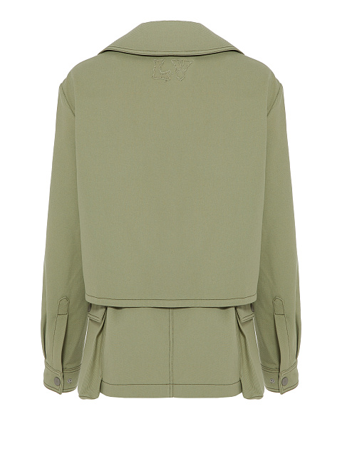 Зеленый костюм-сафари из денима, 2