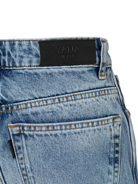 Прямые джинсы голубого цвета, 4