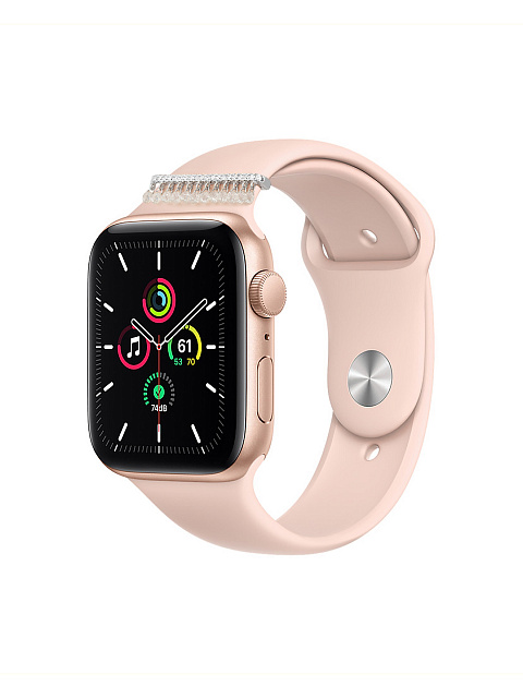 Аксессуар для Apple Watch из белого золота с бриллиантами, 2