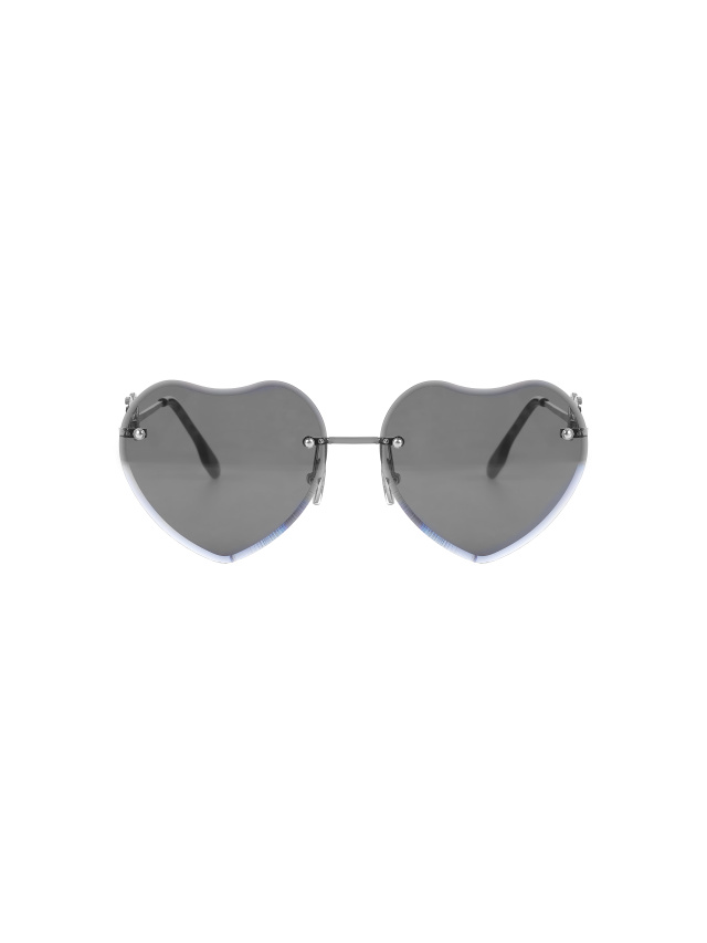 Солнцезащитные очки с серыми линзами в форме сердец, 2