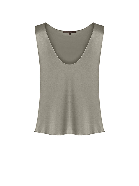Оливковый топ из шелка, 1 Оливковый топ из шелка, 1