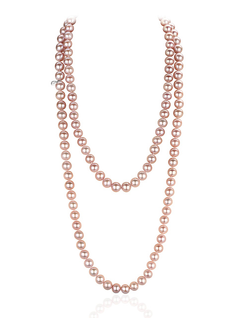 Колье из светло-лавандового жемчуга, 1 Колье из светло-лавандового жемчуга, 1