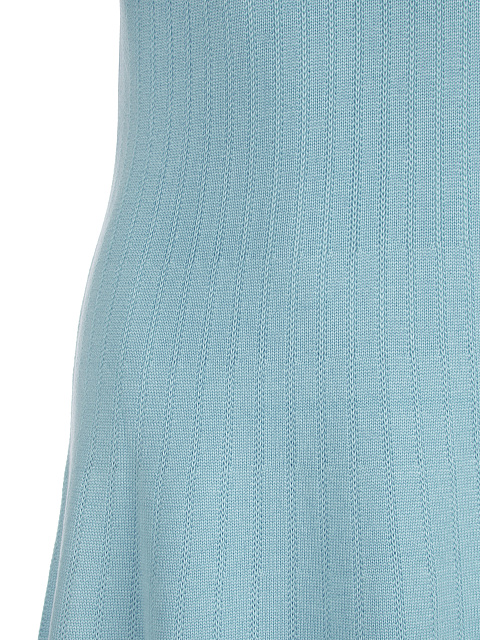 Голубое вязаное платье-миди, 3 Голубое вязаное платье-миди, 3