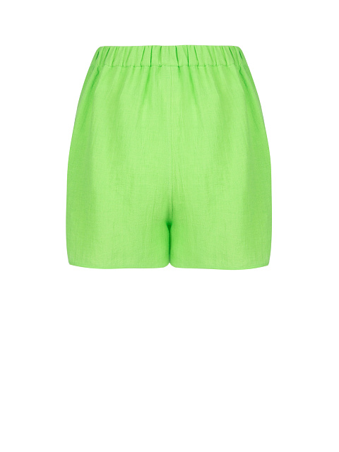 Салатовые шорты из жатого хлопка, 2