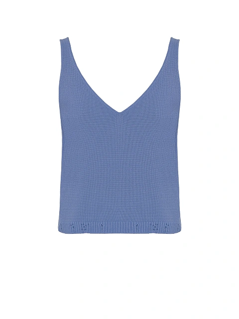 Сиреневый вязаный комплект из кардигана, топа и брюк, 4