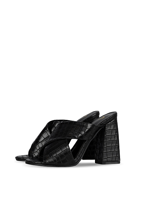 Черные мюли на высоком каблуке, 1