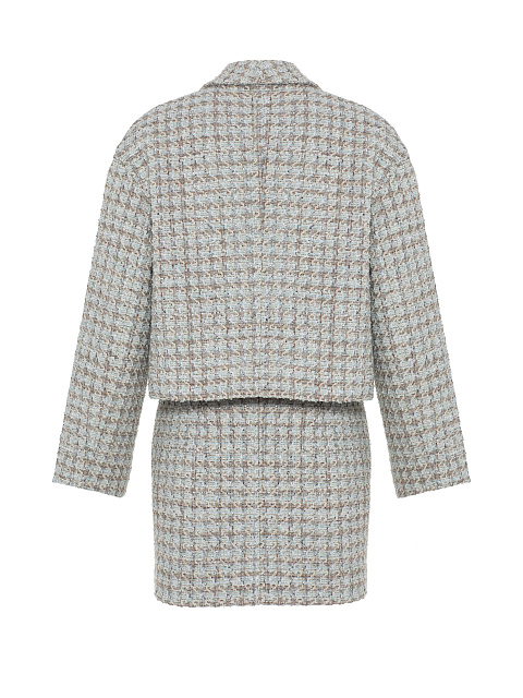 Бежевый костюм-двойка из букле, 2