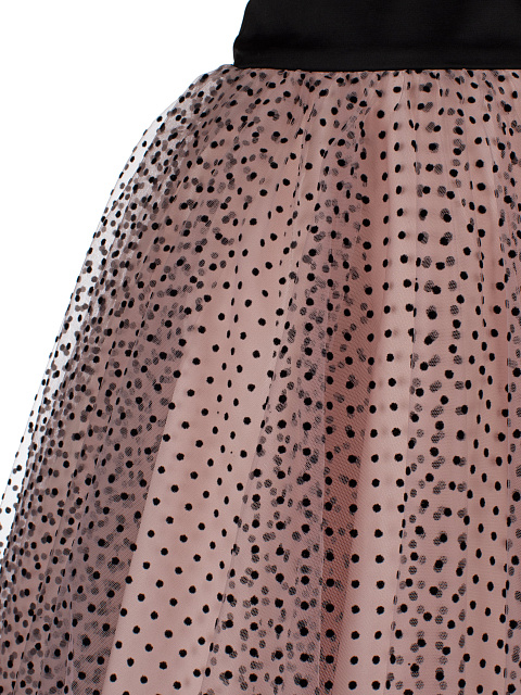 Бежевый комплект из топа и юбки, 4