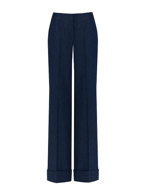 Синий костюм-двойка из денима, 3