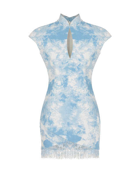 Платье-мини с бахромой, 1