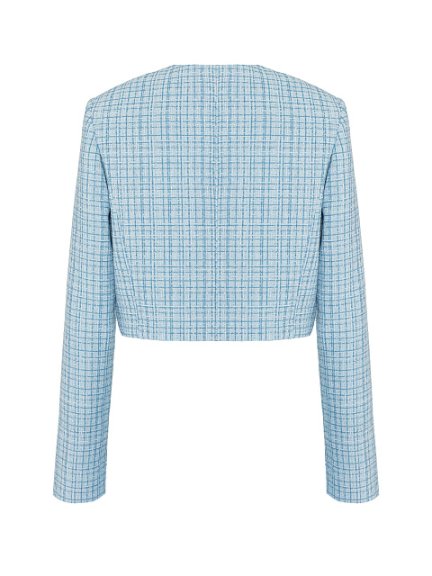 Голубой жакет с люрексом, 2 Голубой жакет с люрексом, 2